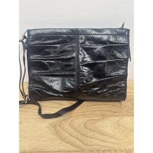 The Sak Black‎ Leather Small Clutch Crossbody Shoulder Bag #33